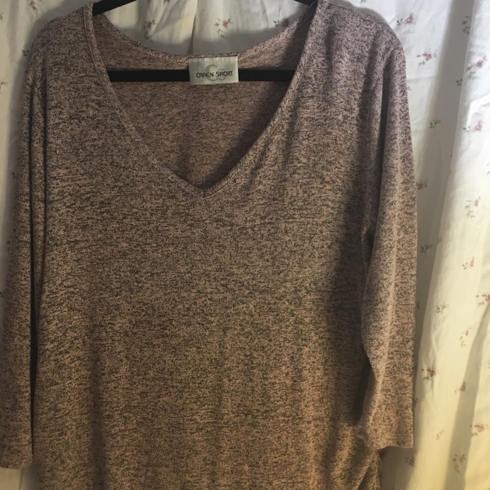 Beautiful tweed the neck sweater